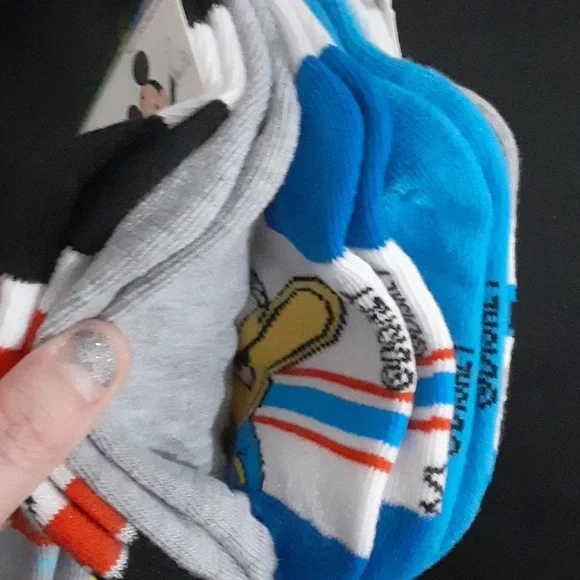 10 pairs Disney Mickey toddler socks. 2T - 3T. NWT - Picture 6 of 7